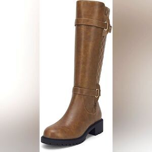 (43-2494)  Rilista Women Platform Knee High Boots Sz 6